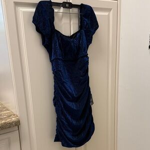Lulu's Midnight Blue Mini Dress